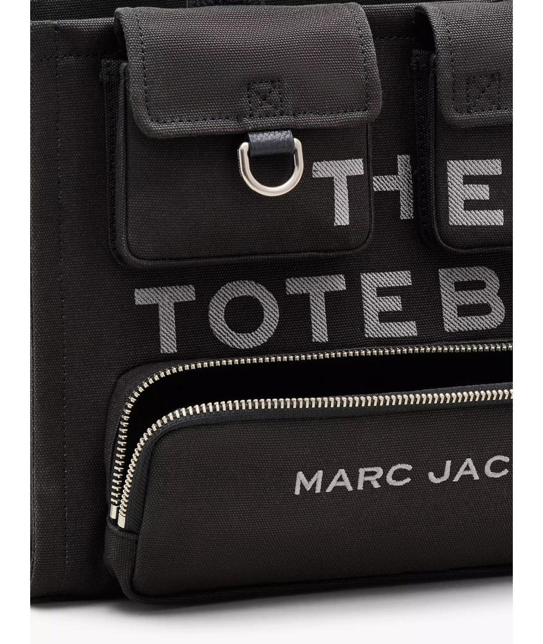 MARC JACOBS Черная хлопковая сумка тоут, фото 9