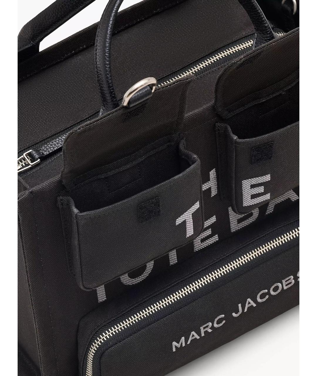 MARC JACOBS Черная хлопковая сумка тоут, фото 8