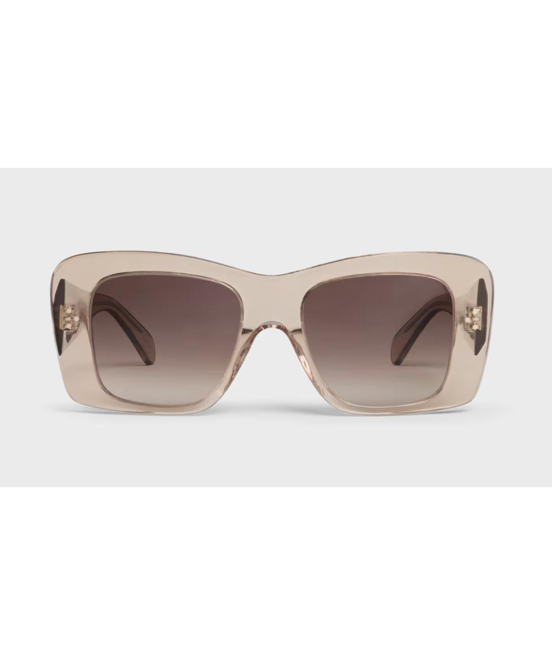 CELINE Бежевые солнцезащитные очки, фото 5