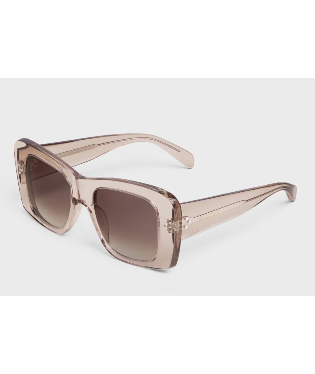 CELINE Бежевые солнцезащитные очки, фото 3