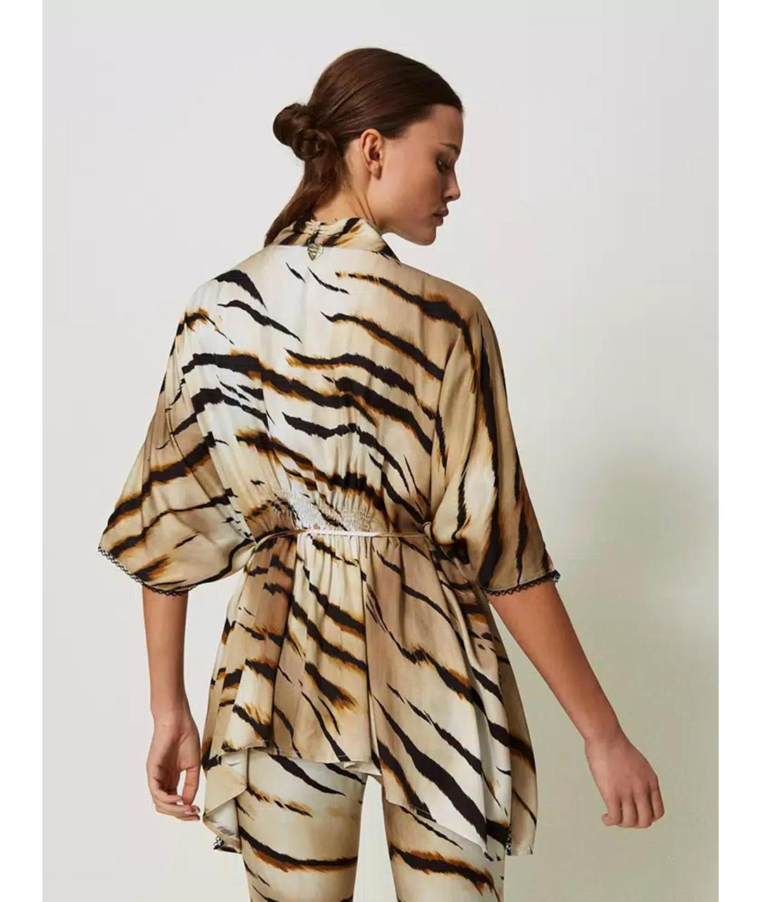 TWIN-SET Мульти вискозное парео, фото 3