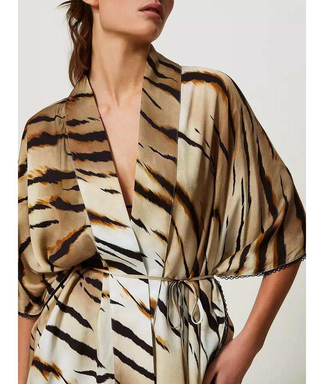 TWIN-SET Мульти вискозное парео, фото 4