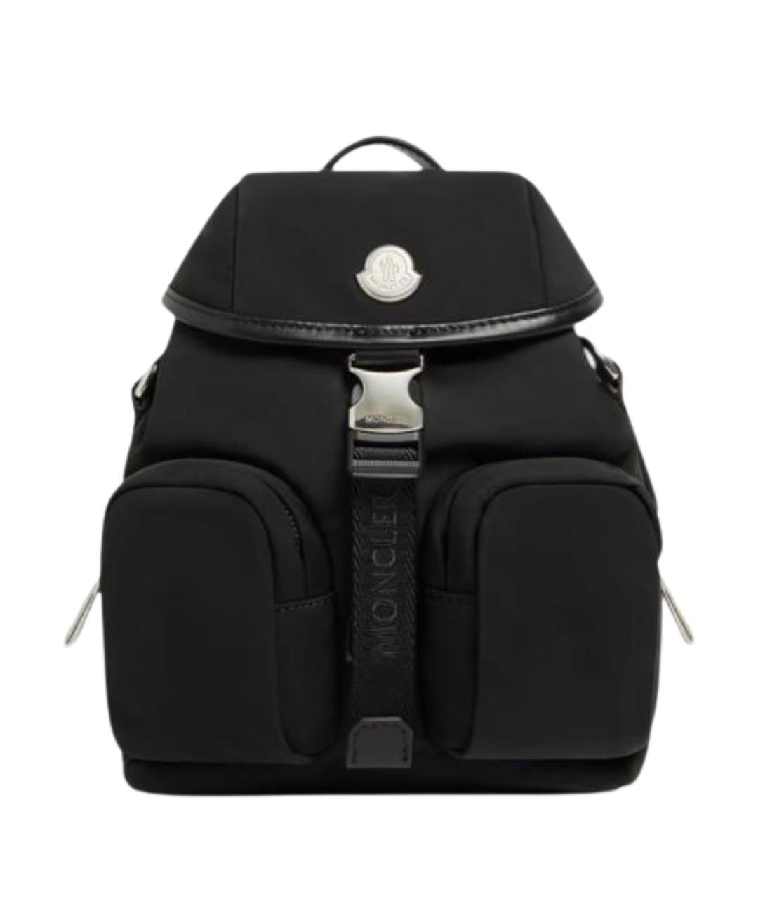 MONCLER Черный синтетический рюкзак, фото 1