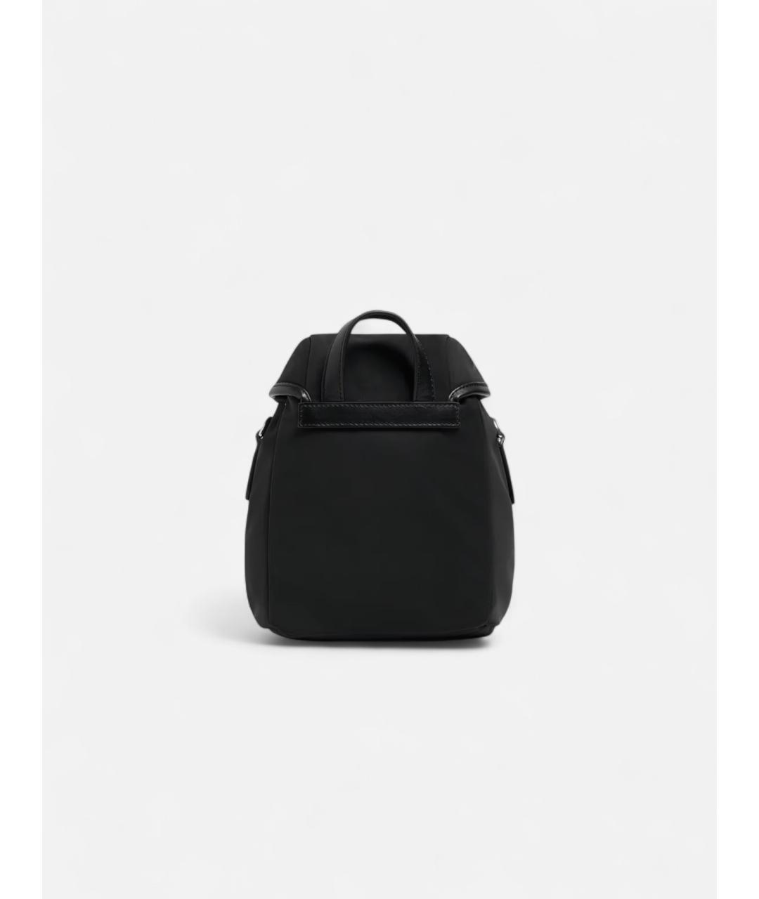 MONCLER Черный синтетический рюкзак, фото 2