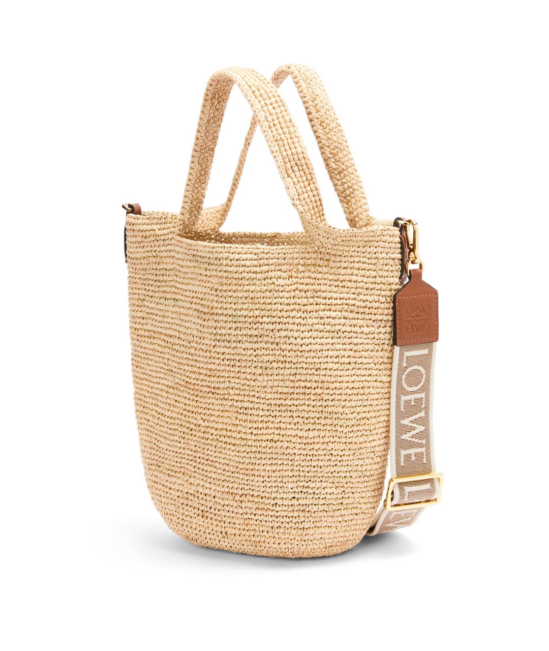 LOEWE Бежевая сумка тоут, фото 3