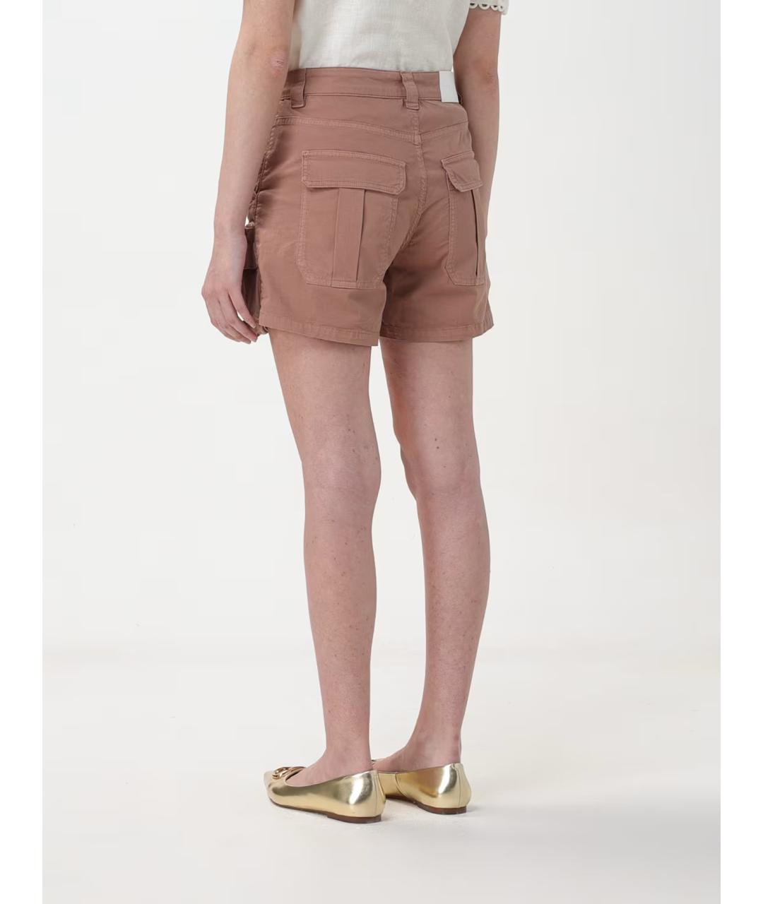 PINKO Бежевые хлопковые шорты, фото 4