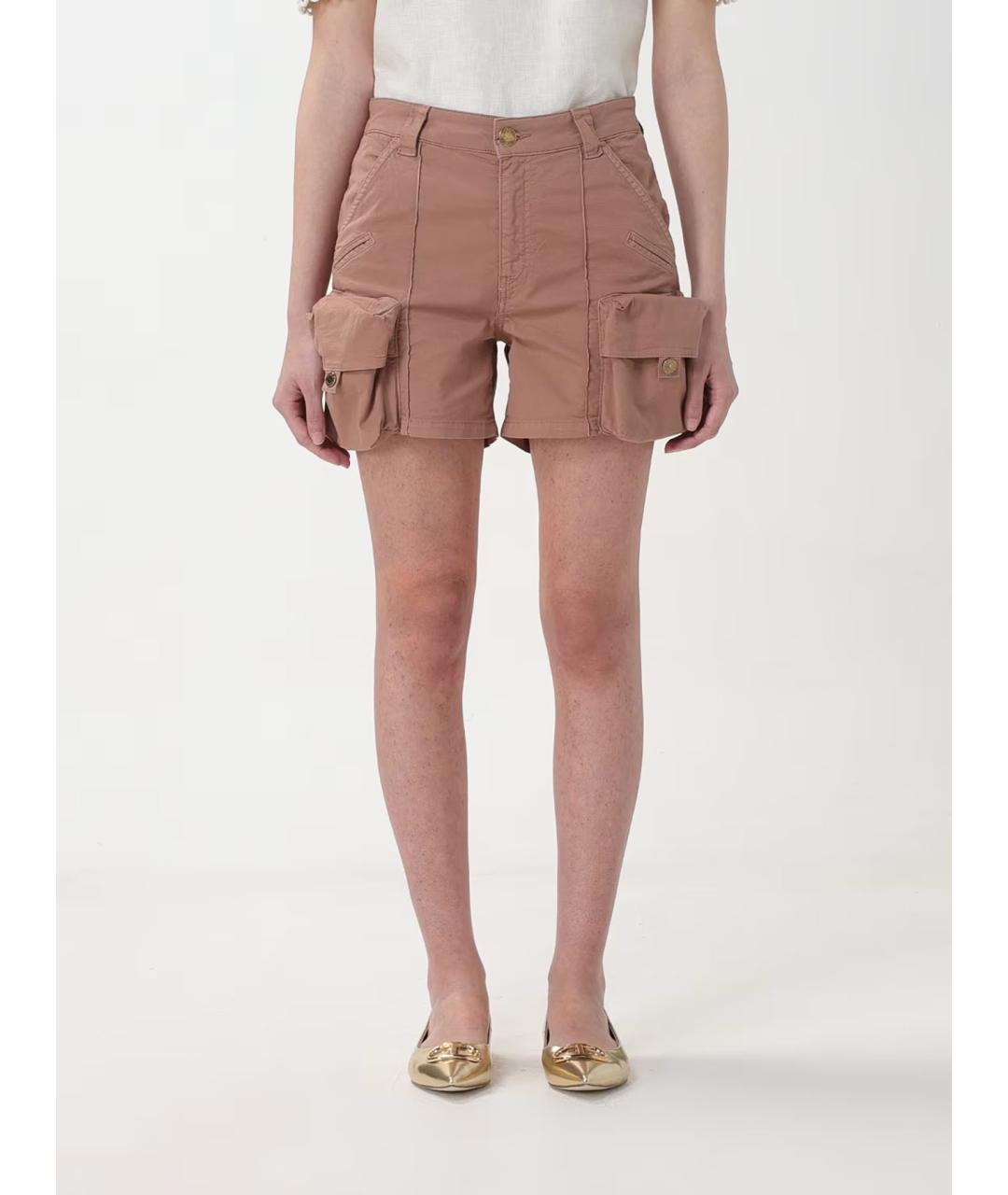 PINKO Бежевые хлопковые шорты, фото 2