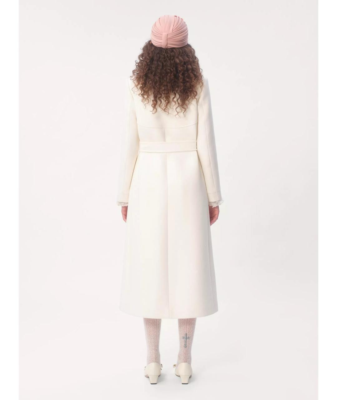 VALENTINO Белое шерстяное пальто, фото 4