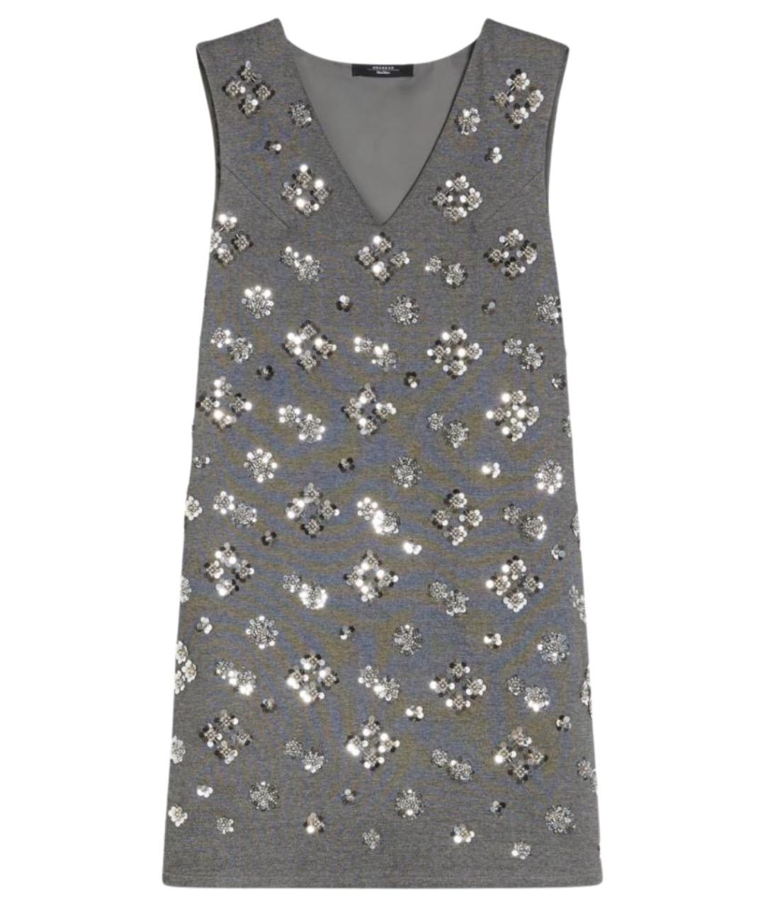 WEEKEND MAX MARA Серое вискозное повседневное платье, фото 1