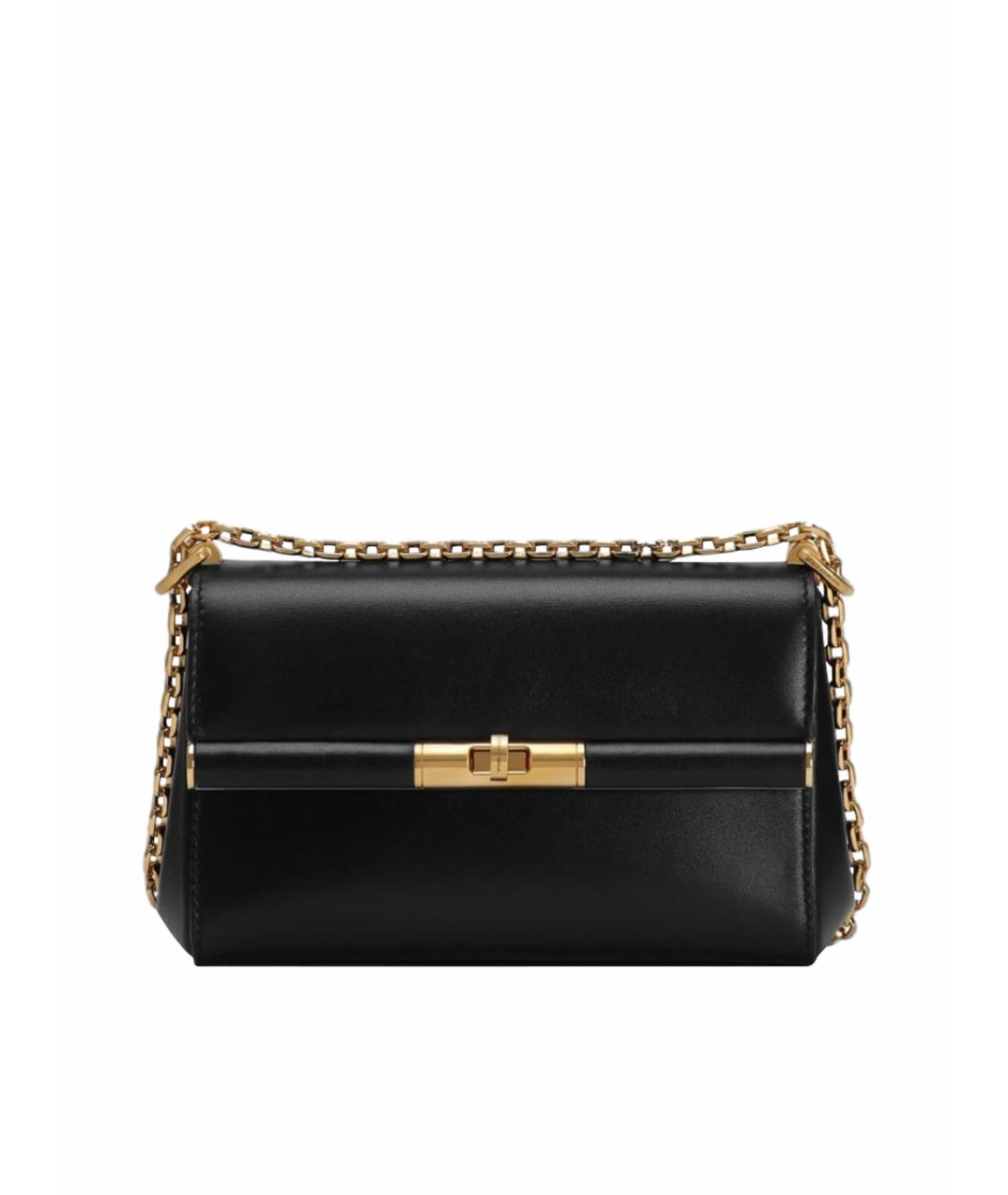 DOLCE&GABBANA Черная кожаная сумка через плечо, фото 1
