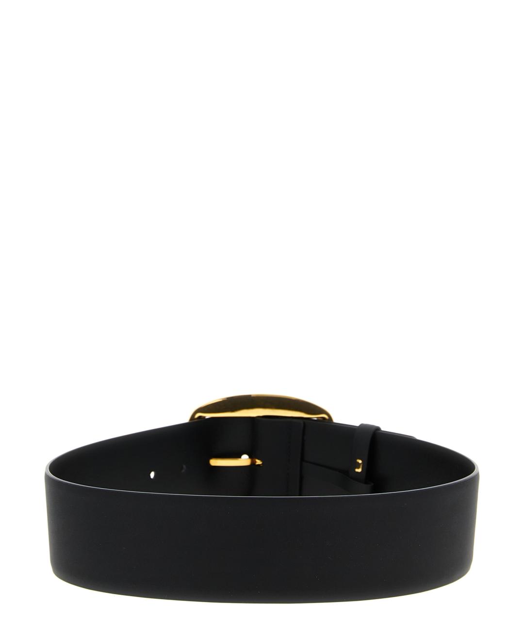 DOLCE&GABBANA Черный кожаный ремень, фото 2