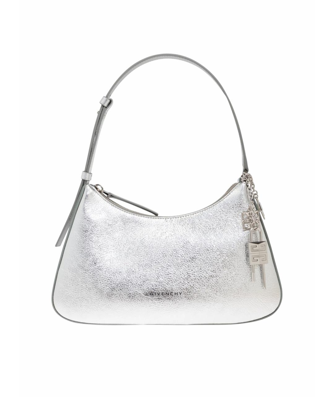 GIVENCHY Серебряная кожаная сумка через плечо, фото 1