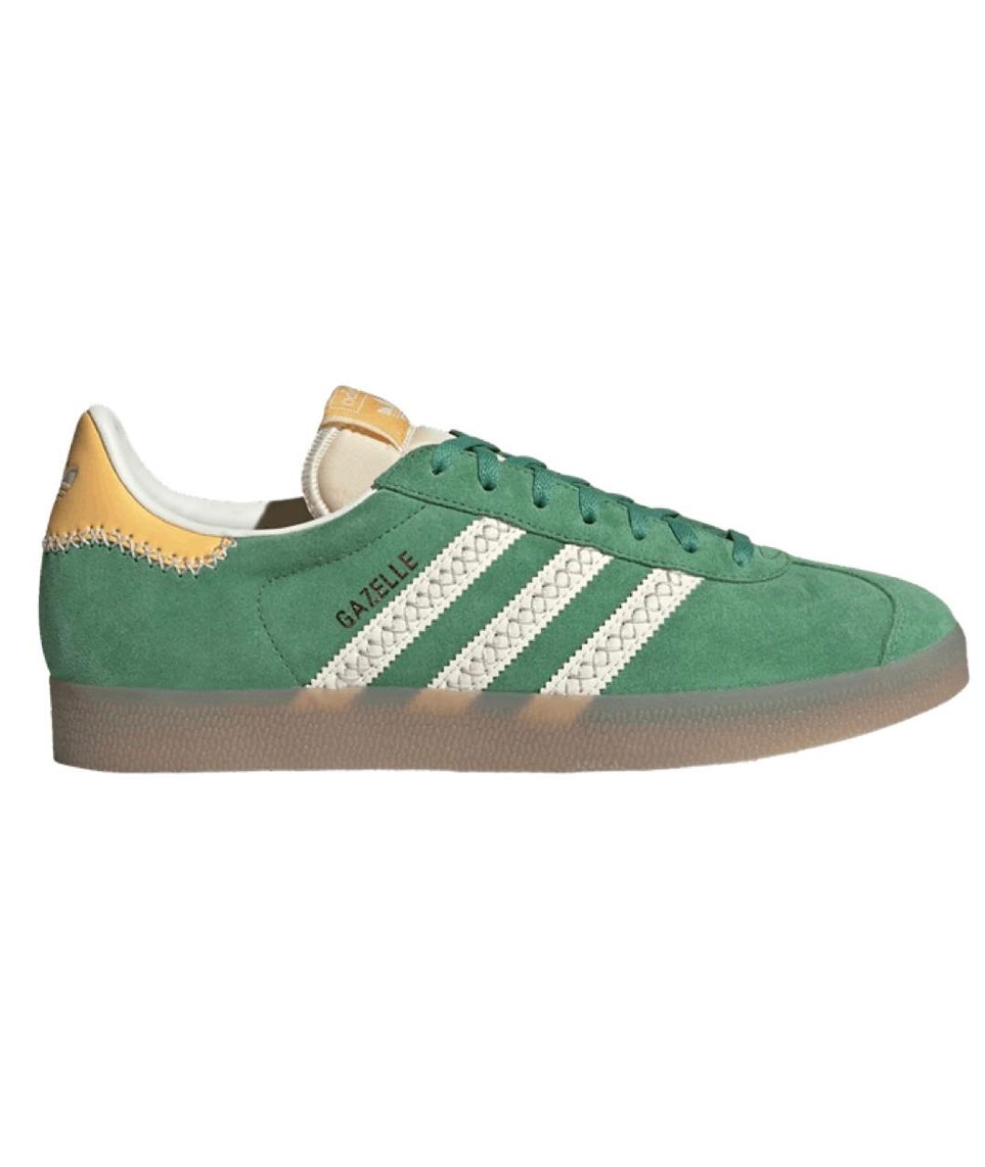 ADIDAS Зеленые замшевые кроссовки, фото 6