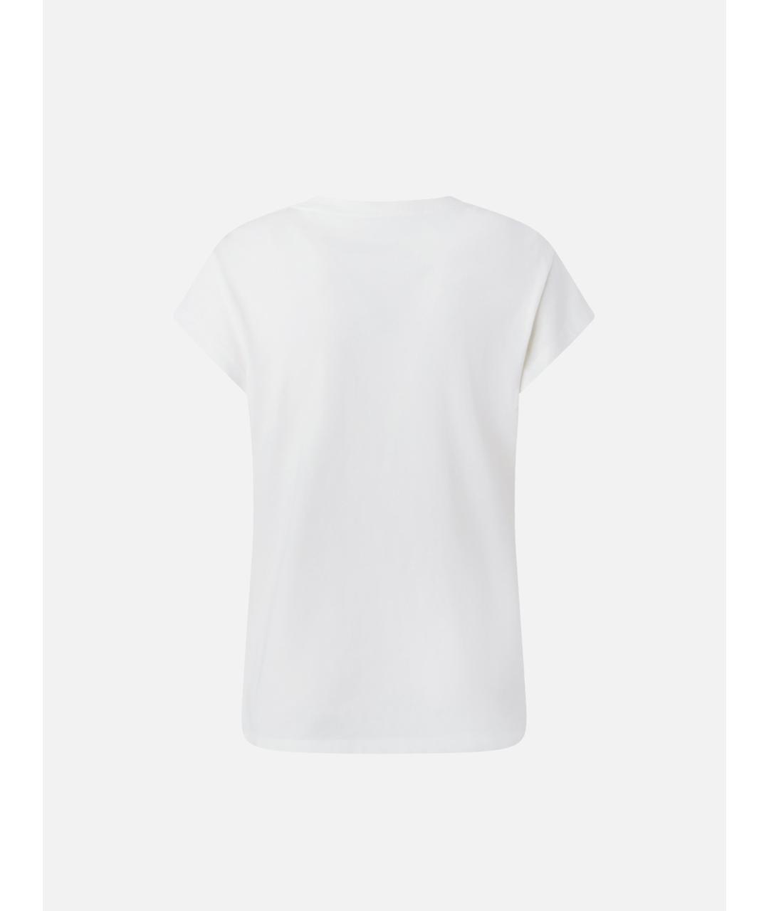 PINKO Белая хлопковая футболка, фото 6