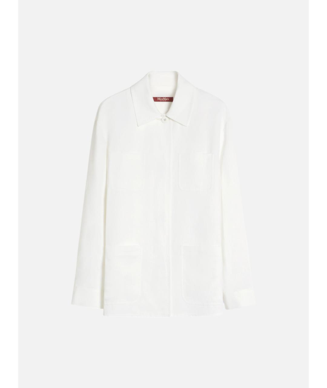 MAX MARA STUDIO Белая вискозная рубашка, фото 5