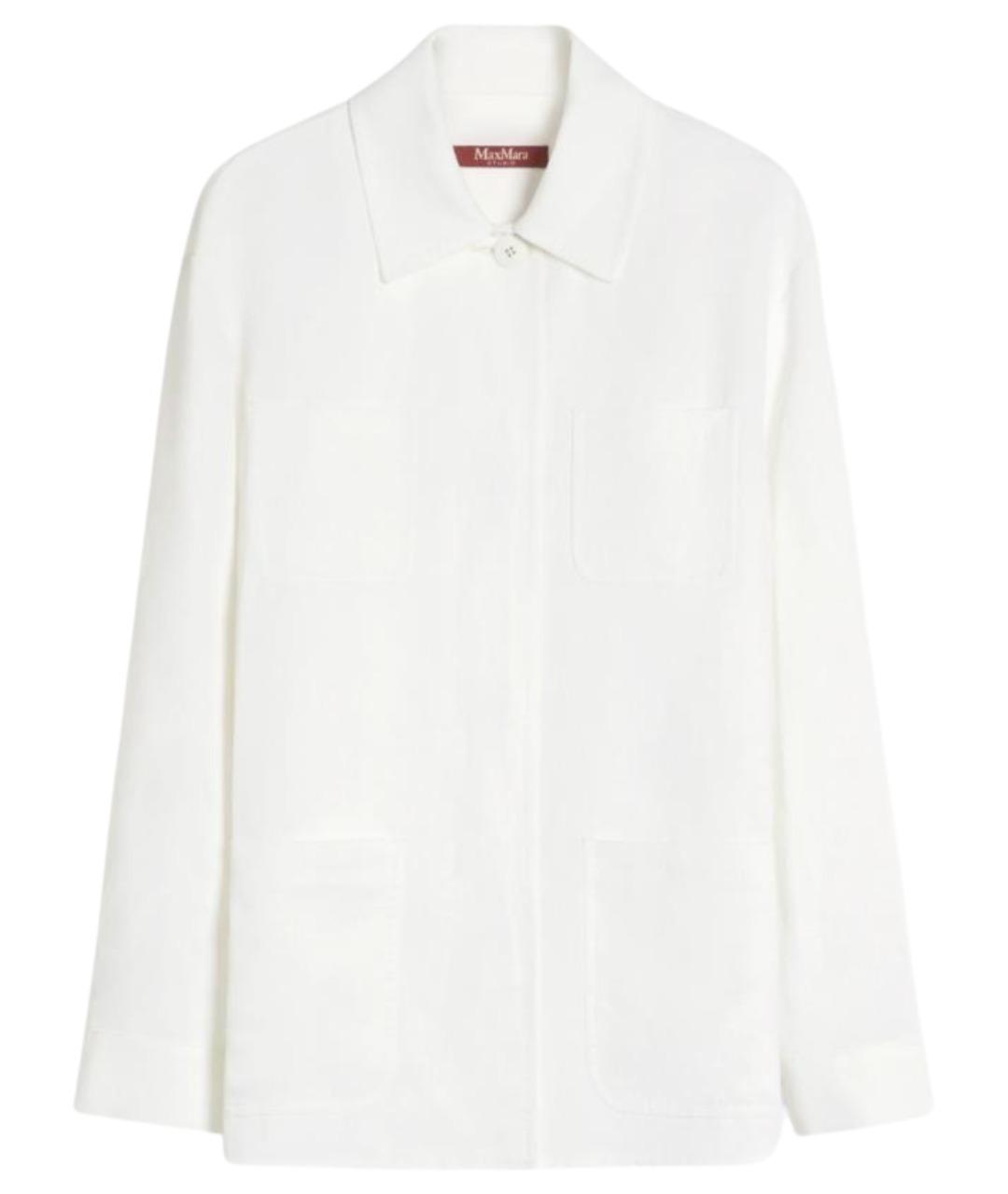MAX MARA STUDIO Белая вискозная рубашка, фото 1