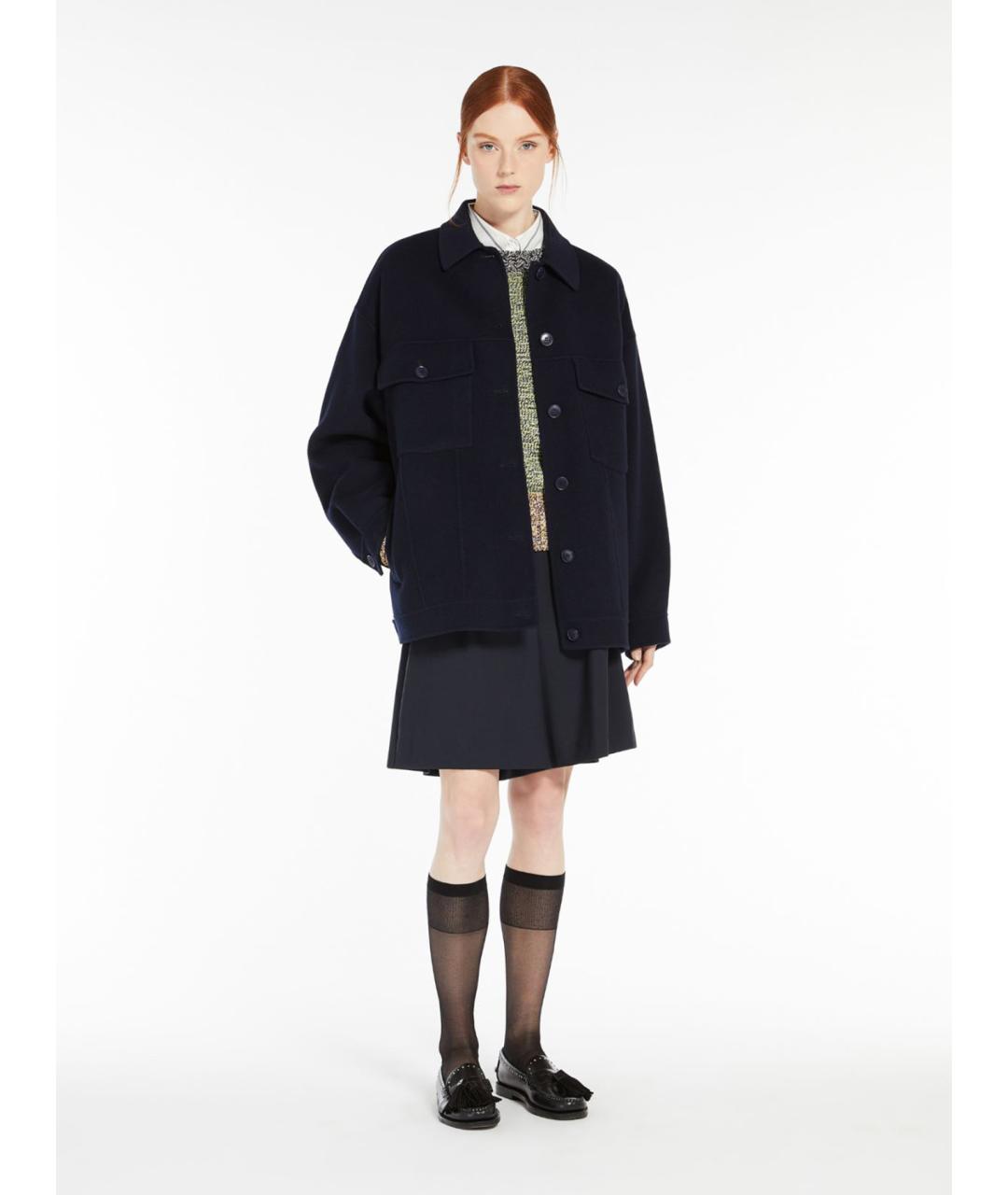 WEEKEND MAX MARA Черные шерстяные шорты, фото 3