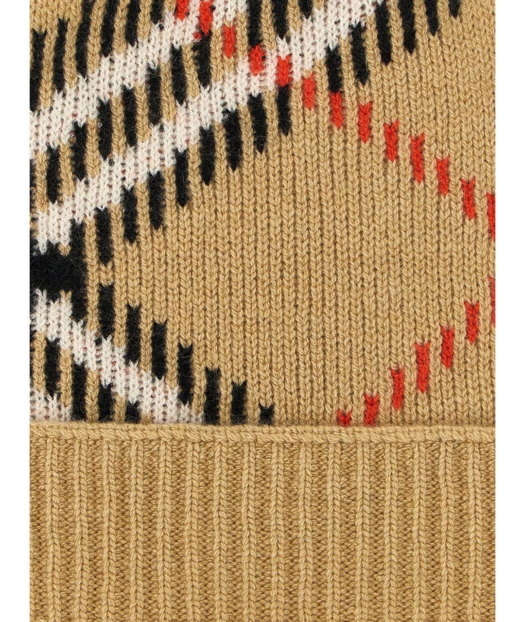 BURBERRY Бежевая кашемировая шапка, фото 3