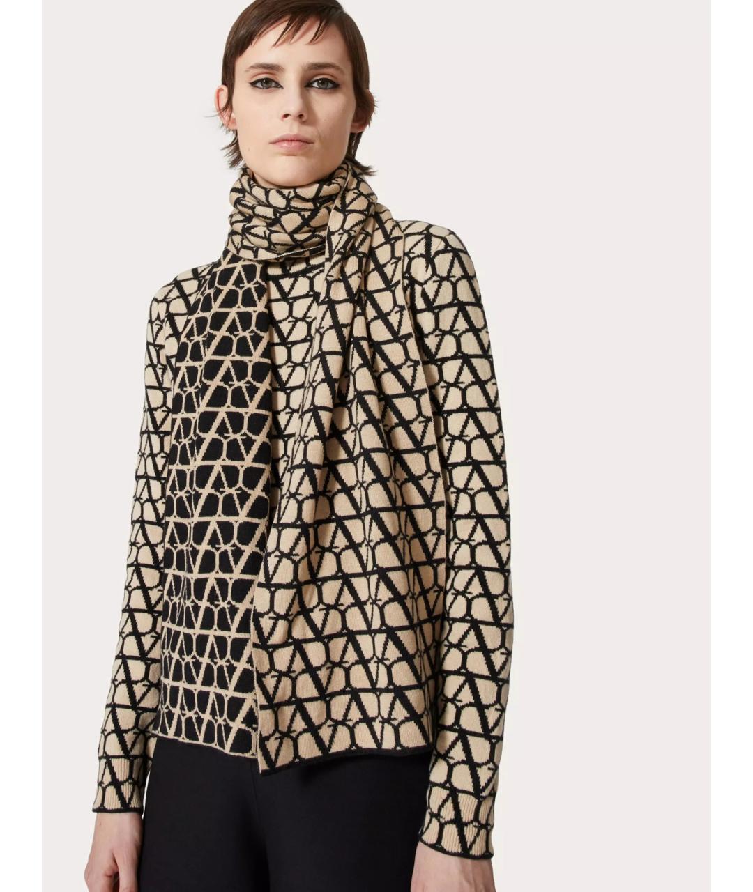 VALENTINO Мульти кашемировый шарф, фото 3