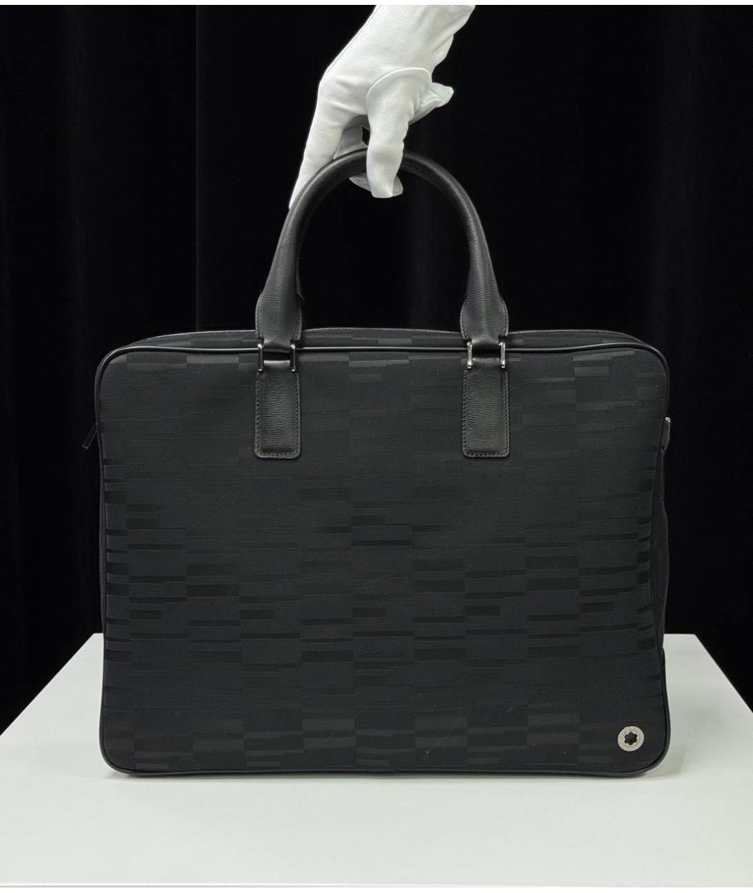 MONTBLANC Черный портфель, фото 2
