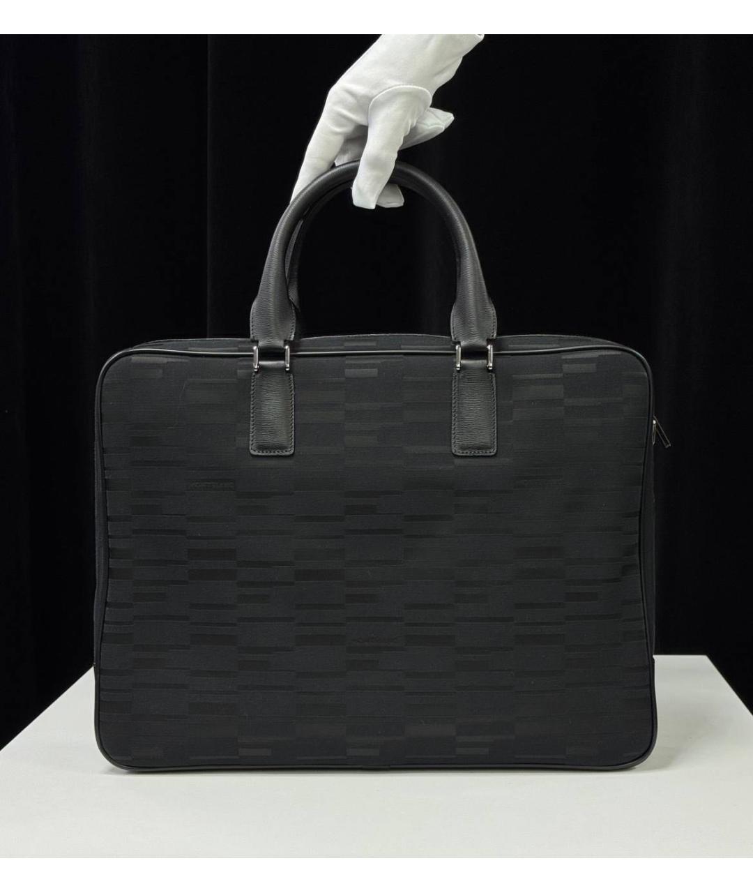 MONTBLANC Черный портфель, фото 3