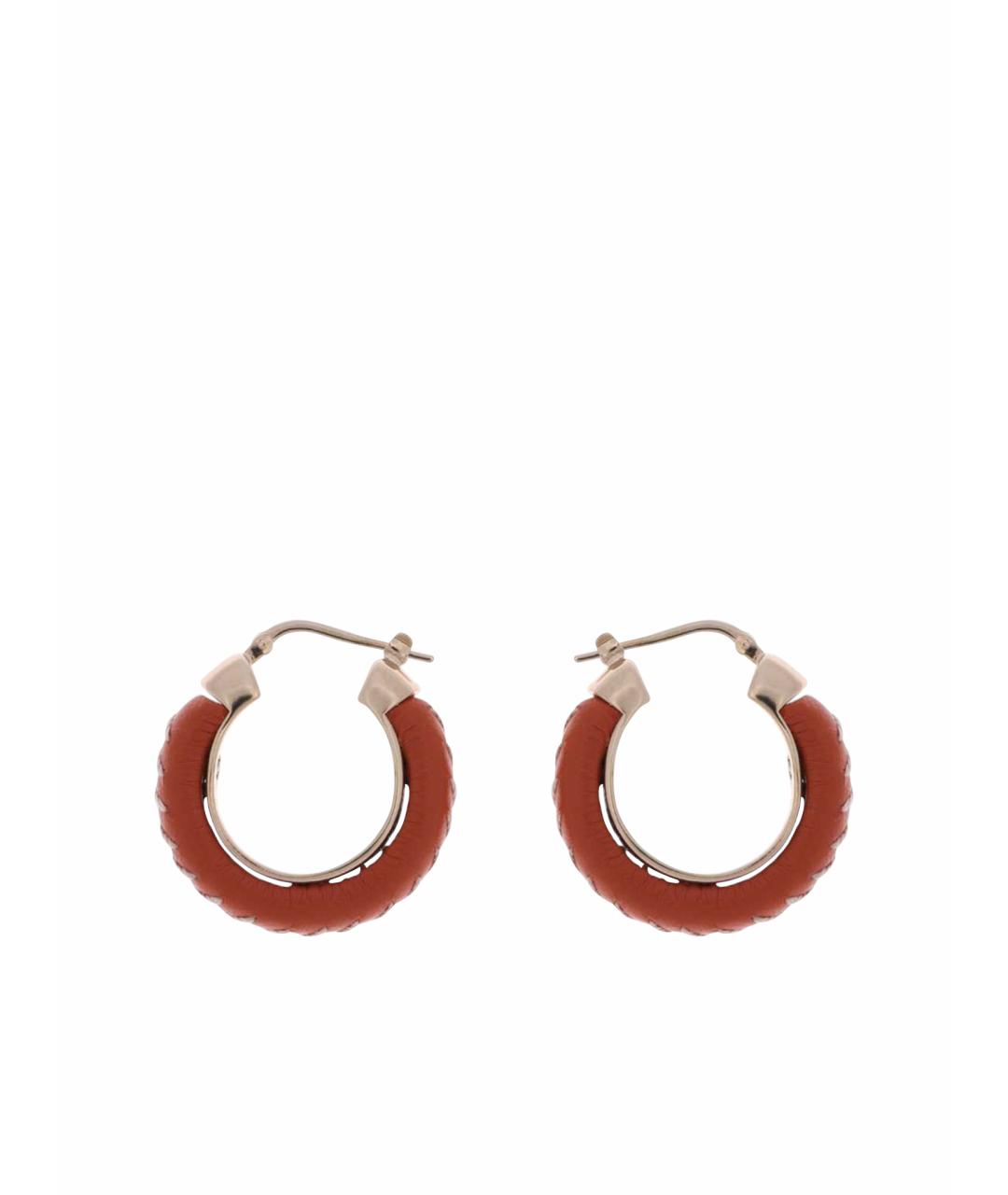 CHLOE Красные кожаные серьги, фото 1