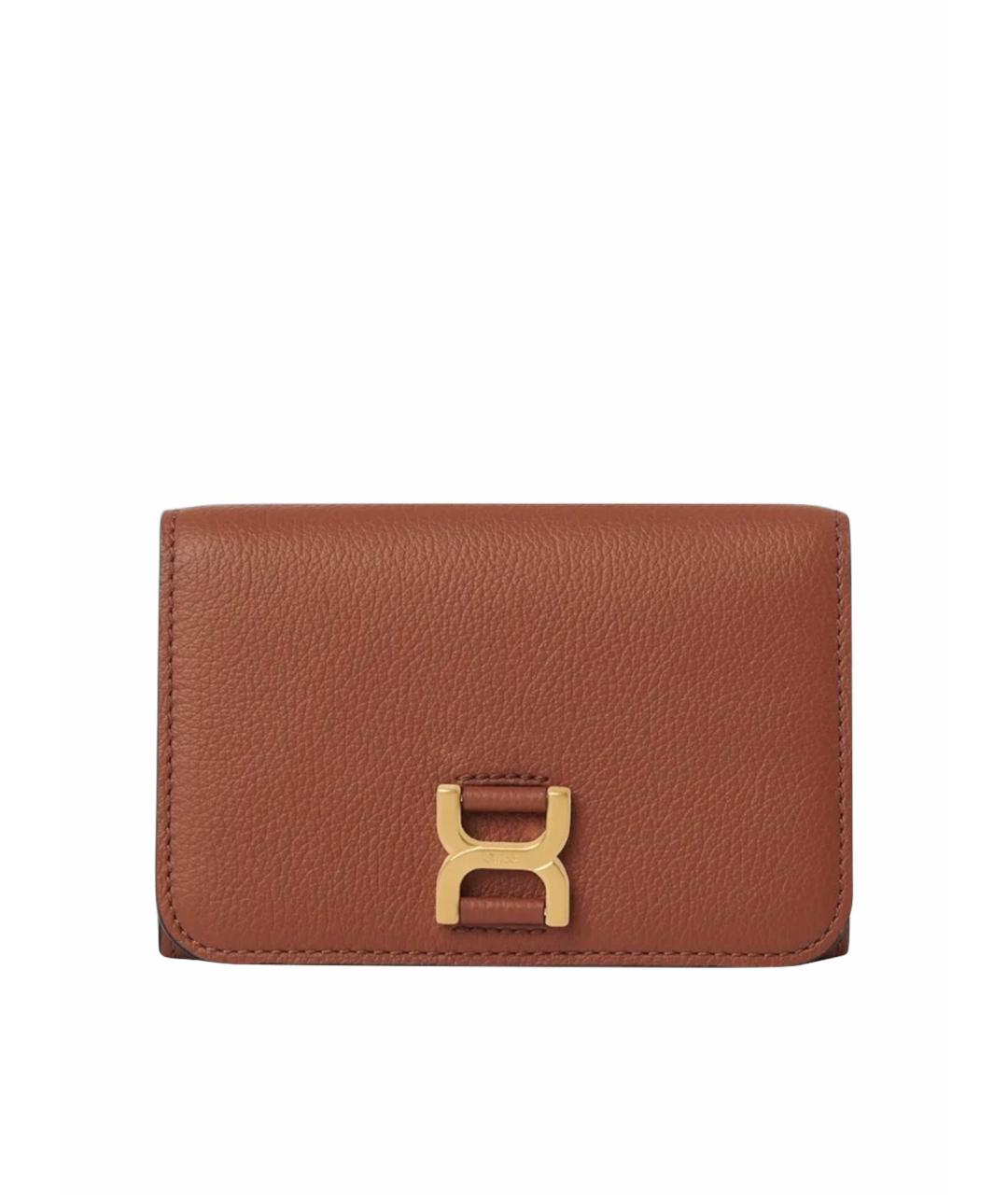 CHLOE Коричневый кожаный кошелек, фото 1