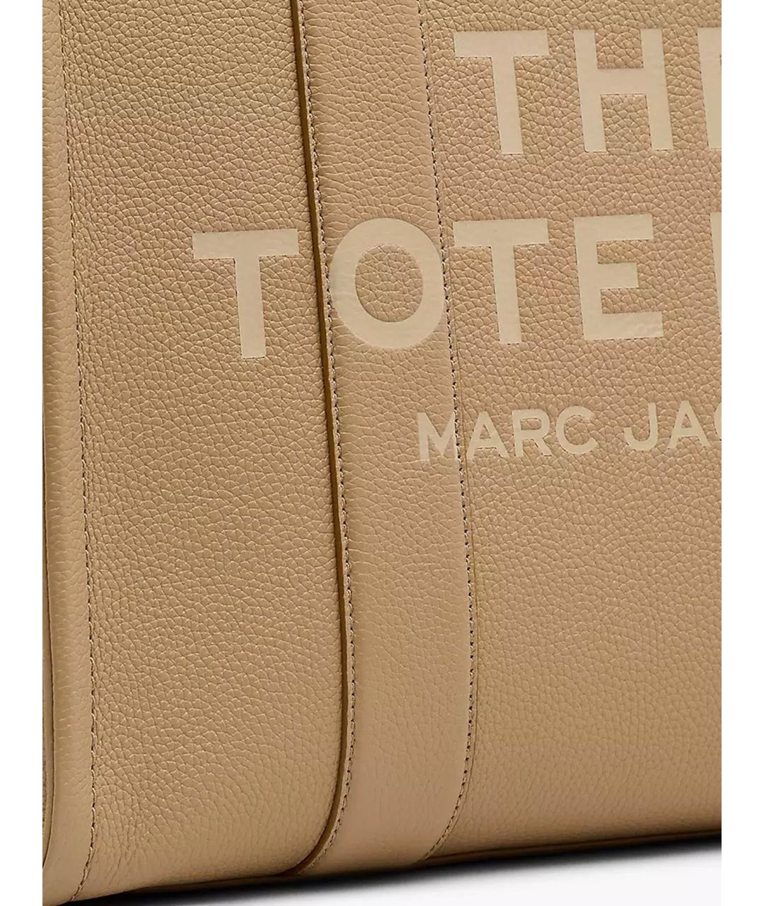 MARC JACOBS Бежевая кожаная сумка тоут, фото 5