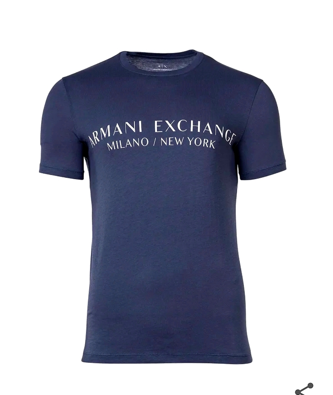 ARMANI EXCHANGE Синяя хлопковая футболка, фото 6