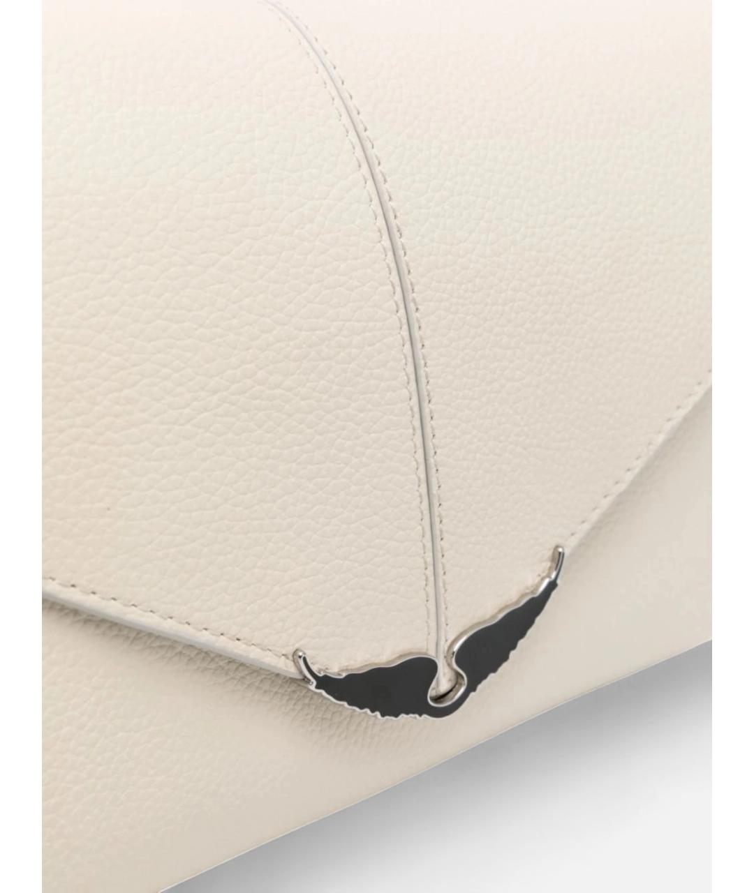 ZADIG & VOLTAIRE Белая кожаная сумка через плечо, фото 2