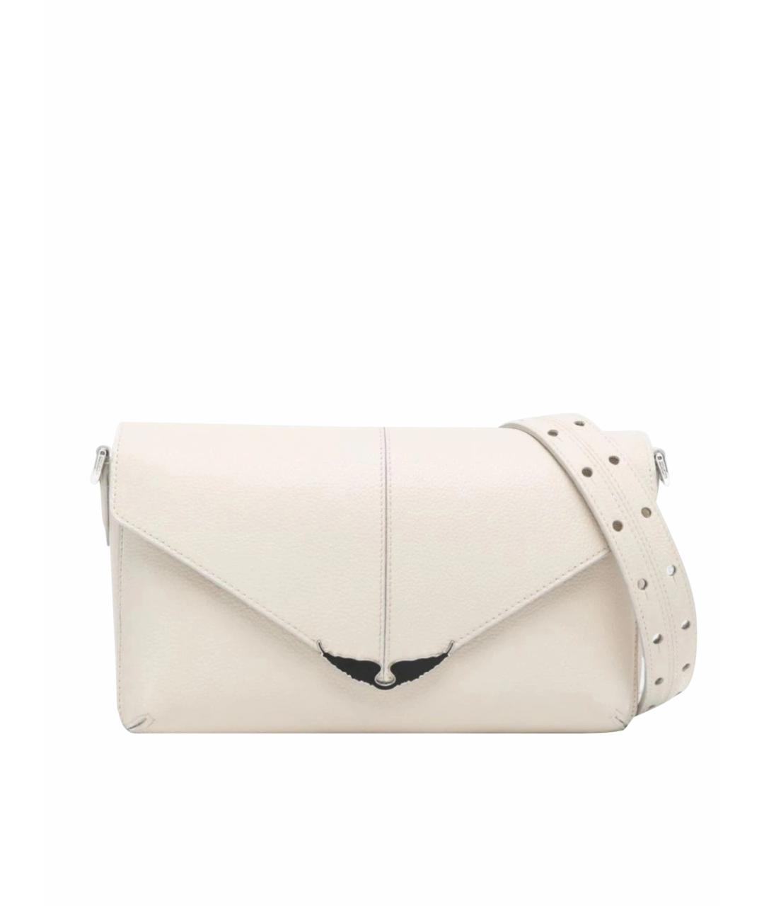 ZADIG & VOLTAIRE Белая кожаная сумка через плечо, фото 1