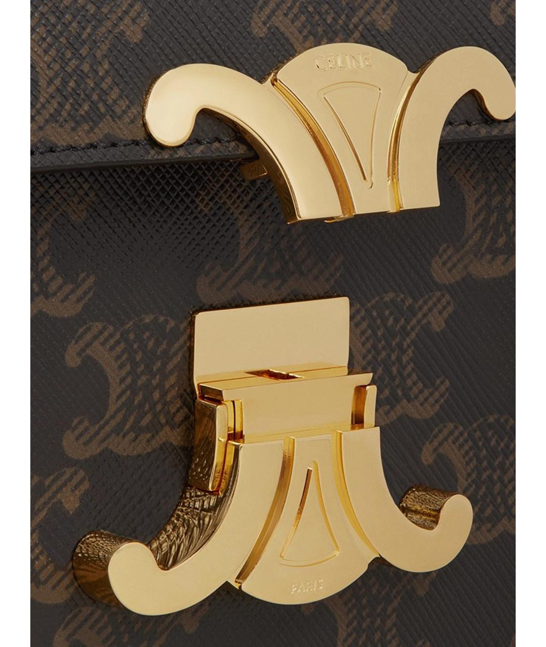 CELINE Коричневая сумка через плечо, фото 3