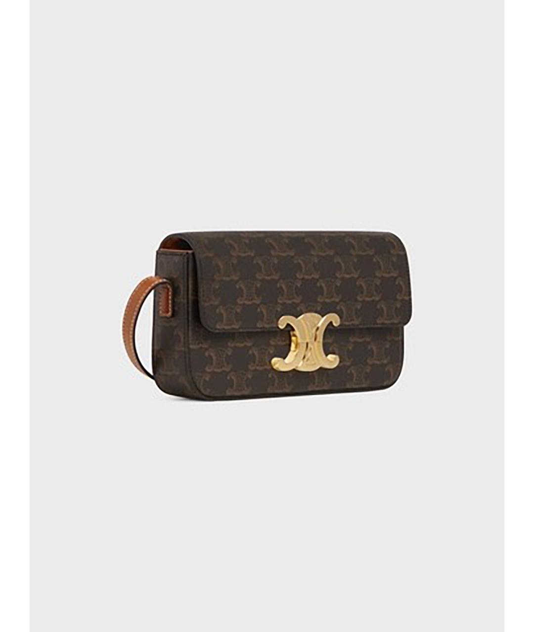 CELINE Коричневая сумка через плечо, фото 2