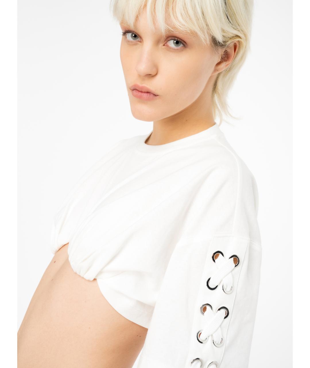 PINKO Белая хлопковая блузы, фото 2