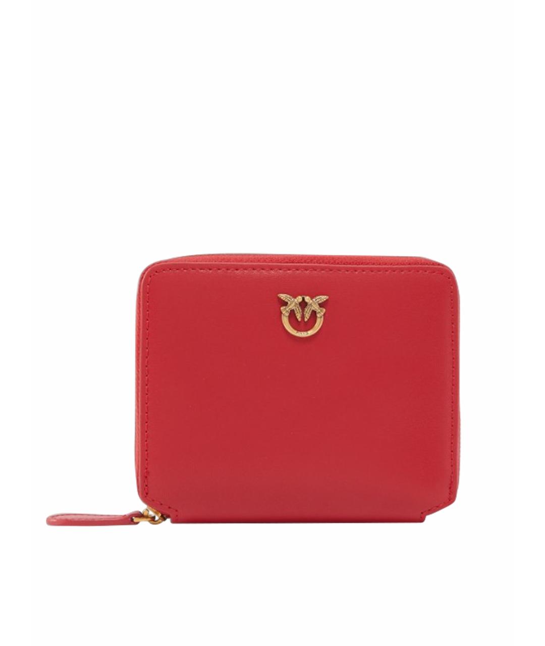 PINKO Красный кожаный кошелек, фото 1