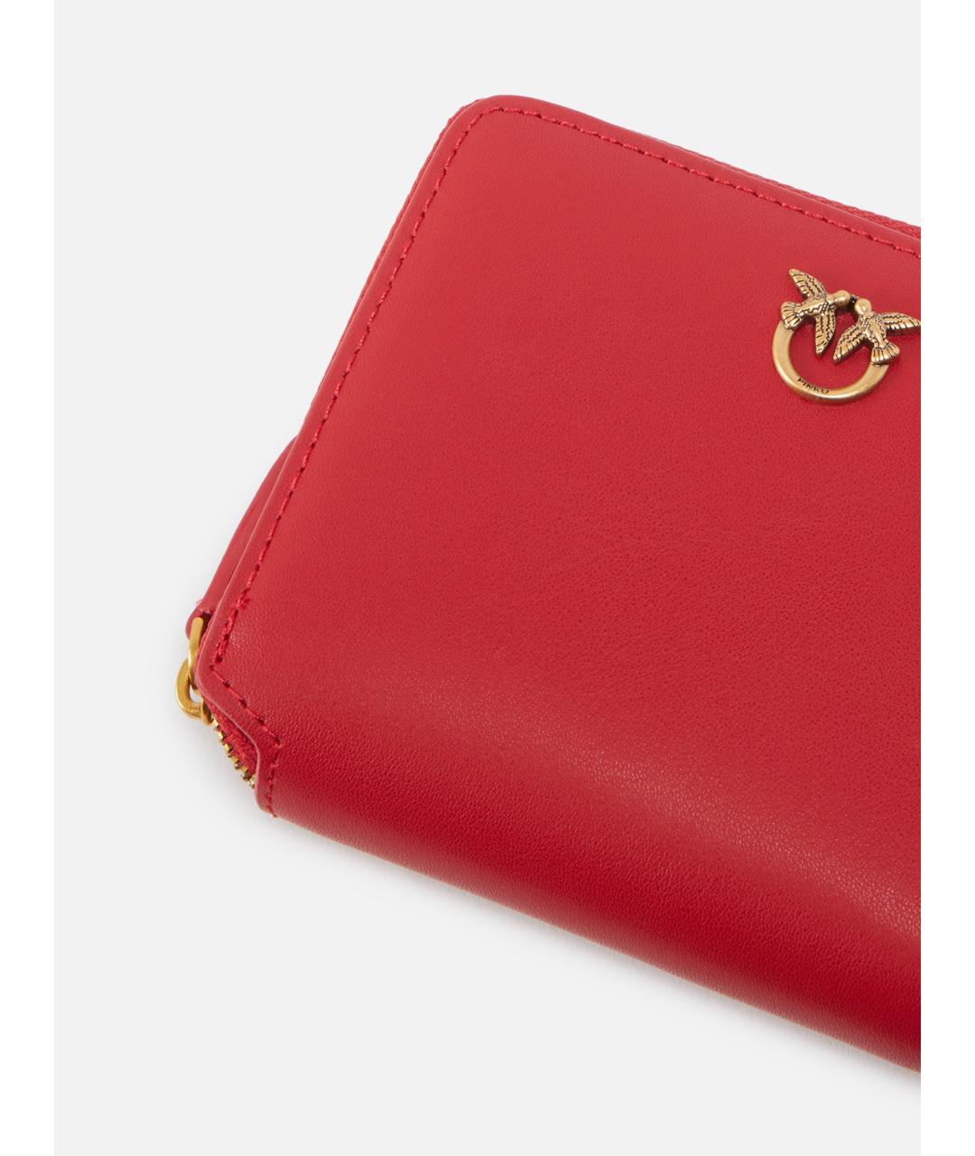 PINKO Красный кожаный кошелек, фото 2