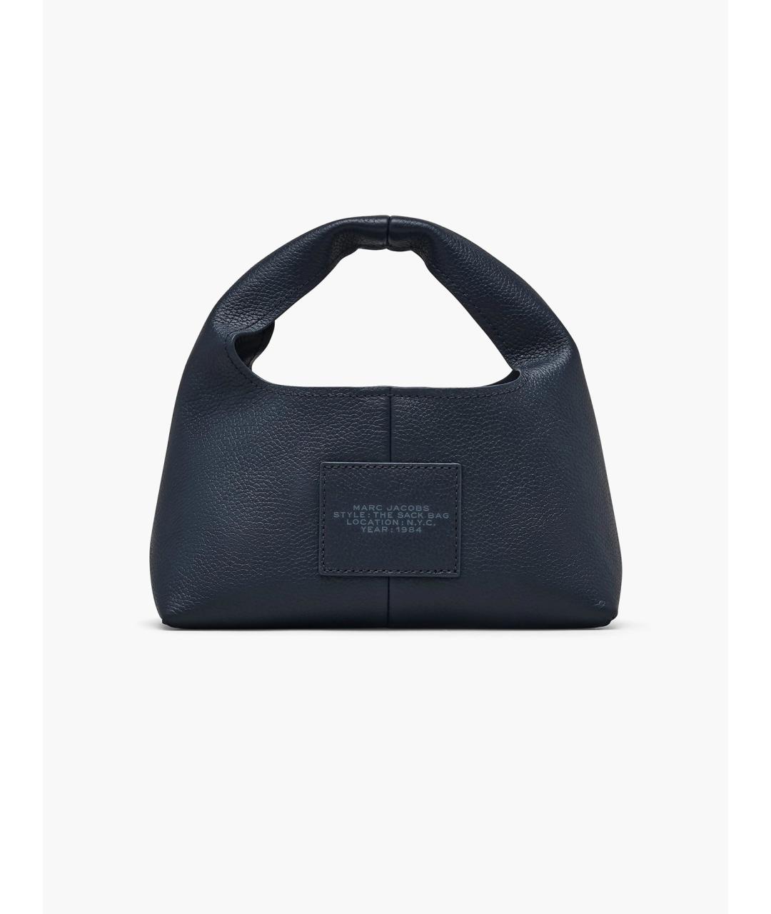 MARC JACOBS Синяя кожаная сумка с короткими ручками, фото 3