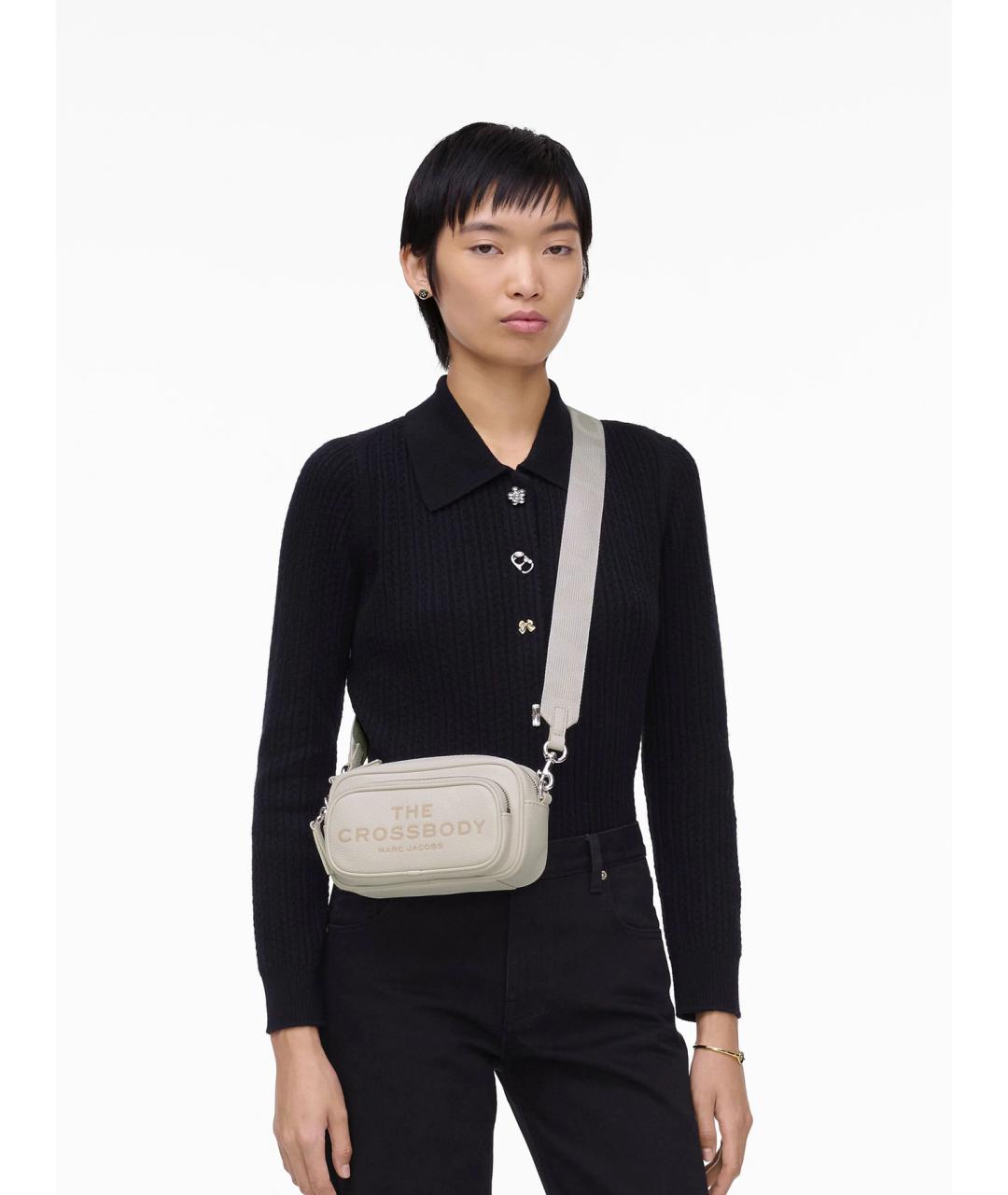 MARC JACOBS Белая кожаная сумка через плечо, фото 2