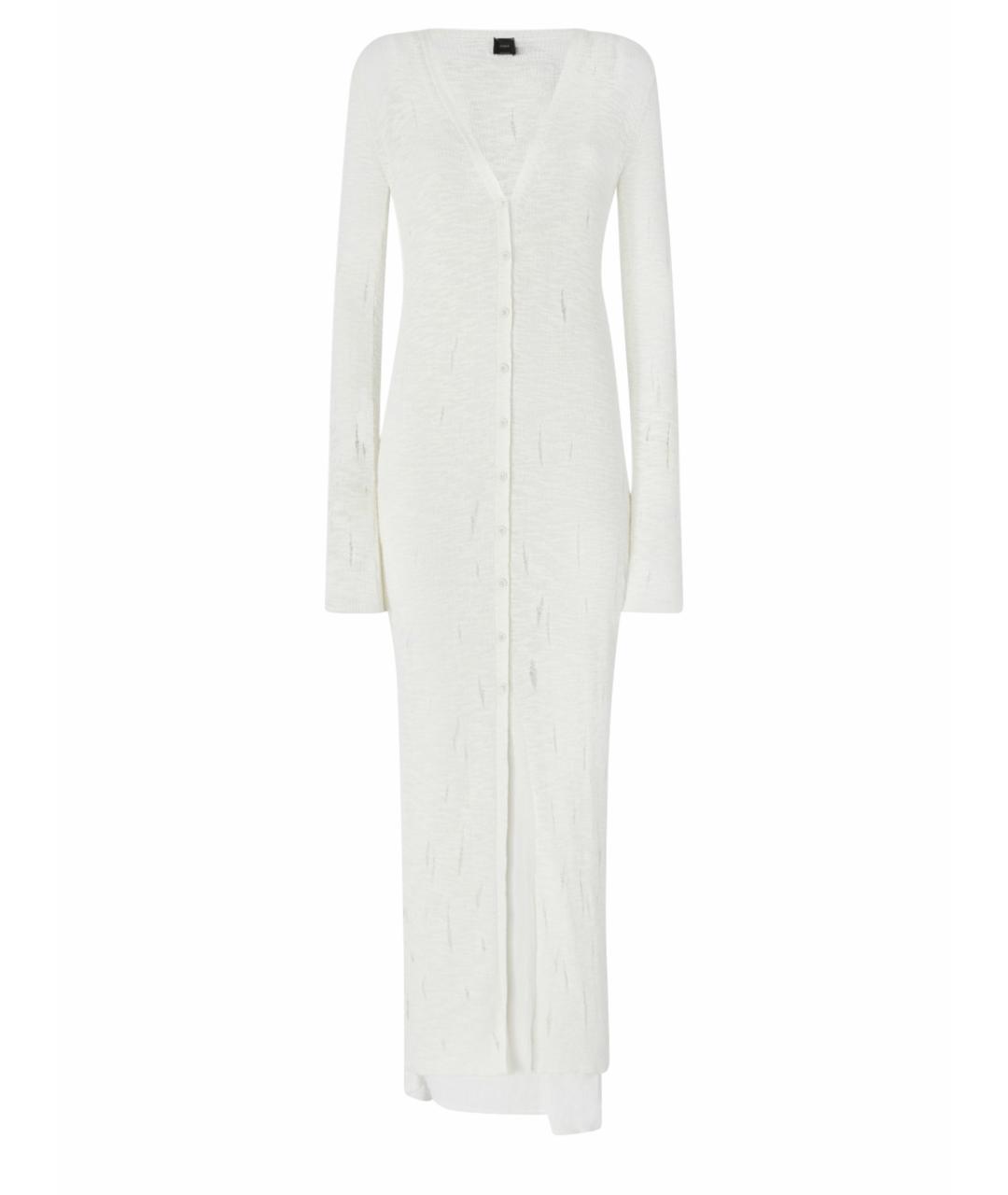 PINKO Белое хлопковое повседневное платье, фото 1