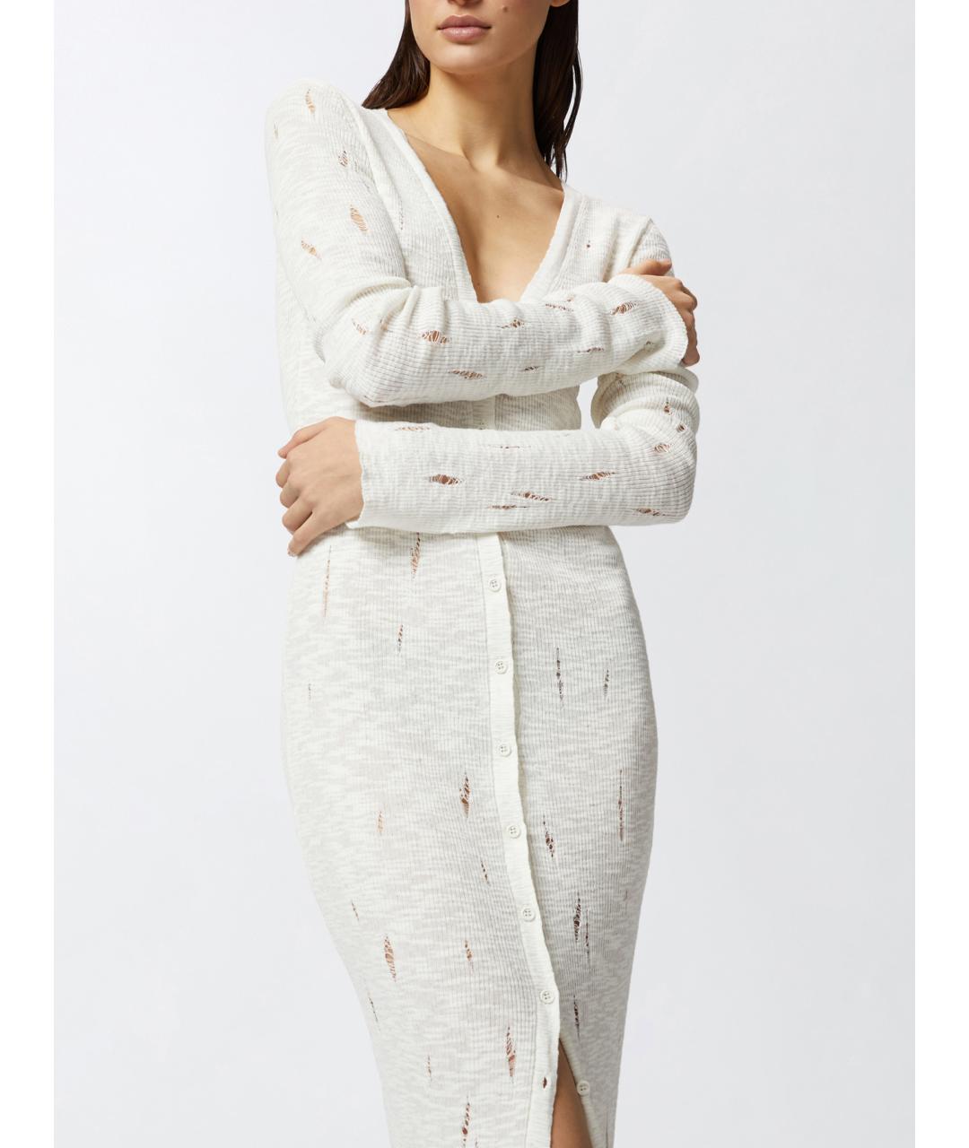 PINKO Белое хлопковое повседневное платье, фото 5