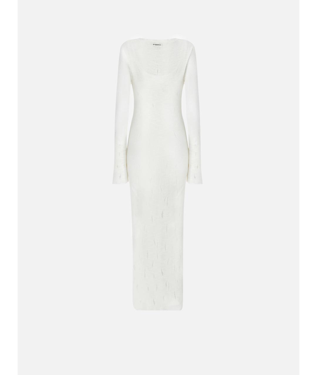 PINKO Белое хлопковое повседневное платье, фото 6