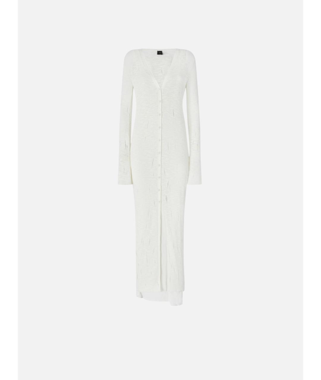 PINKO Белое хлопковое повседневное платье, фото 7