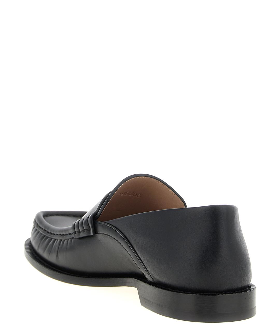 LOEWE Черные кожаные лоферы, фото 3