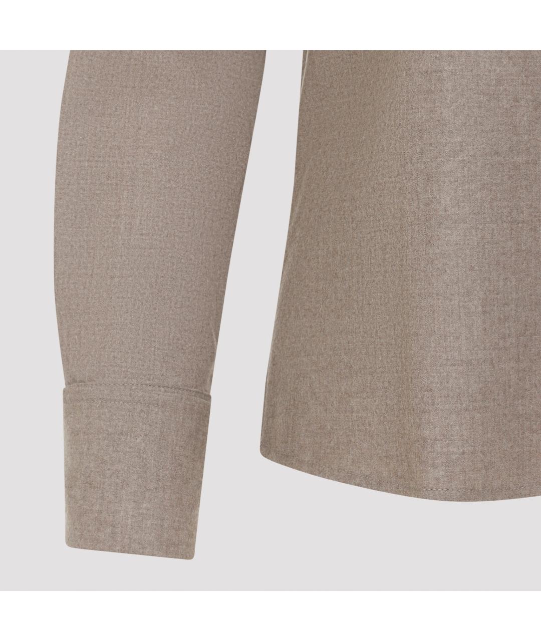 MAX MARA Бежевая кашемировая рубашка, фото 5