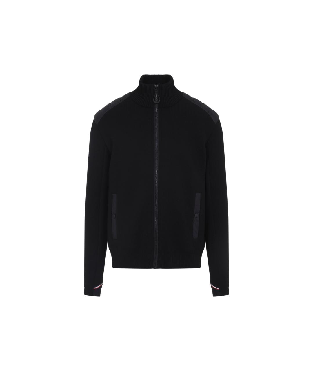 MONCLER GRENOBLE Черный шерстяной кардиган, фото 1