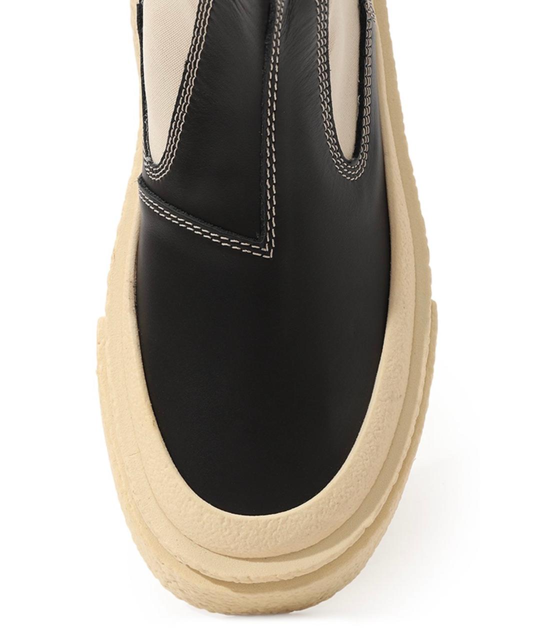 MM6 MAISON MARGIELA Черные кожаные ботинки, фото 5