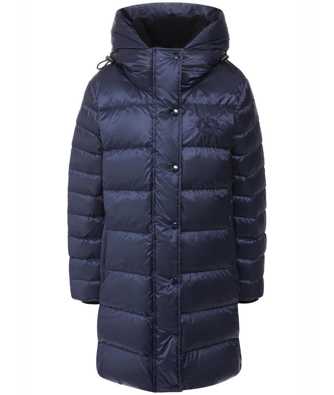 BURBERRY Синий полиэстеровый пуховик, фото 1