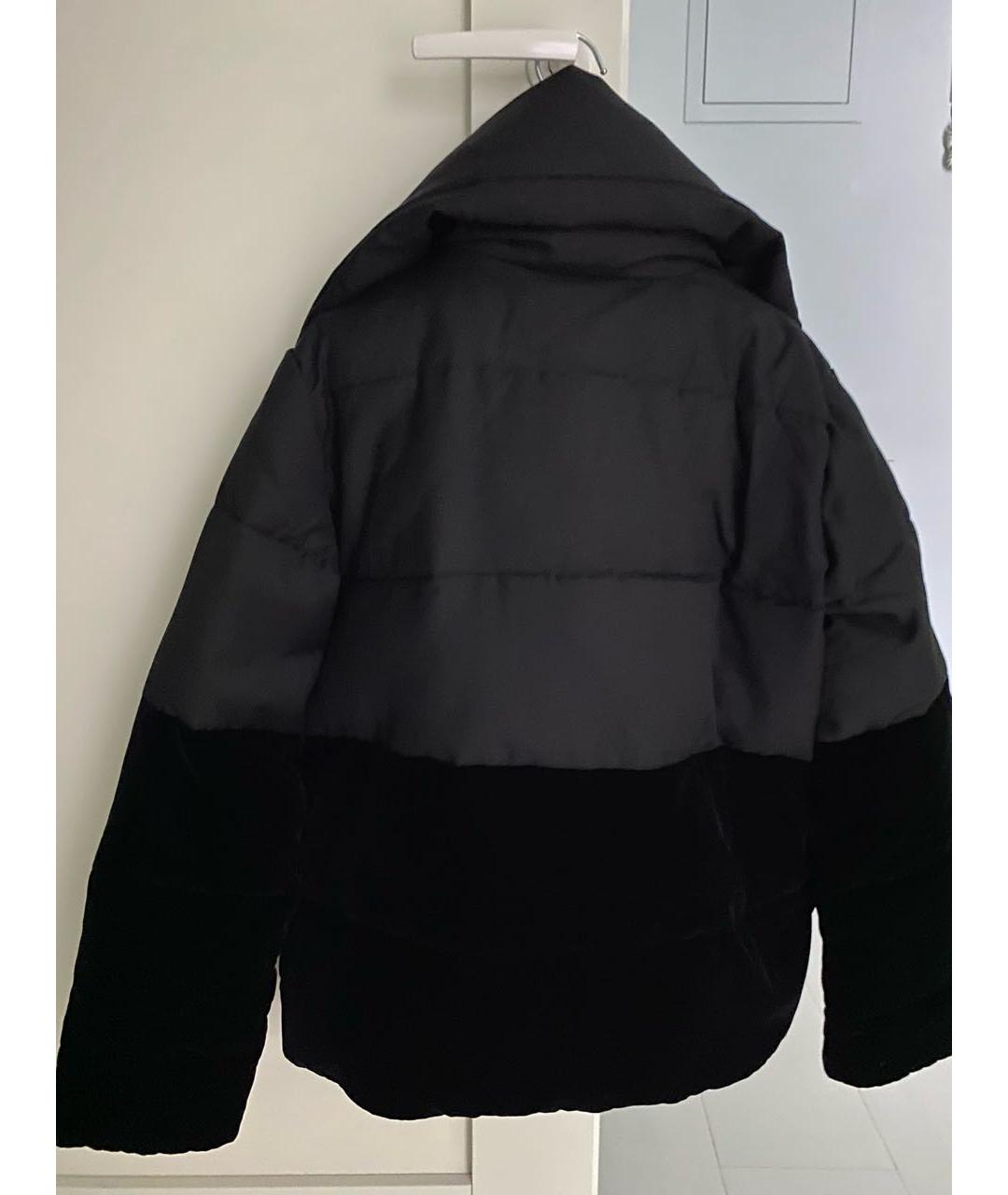 EMPORIO ARMANI Черная полиэстеровая куртка, фото 2