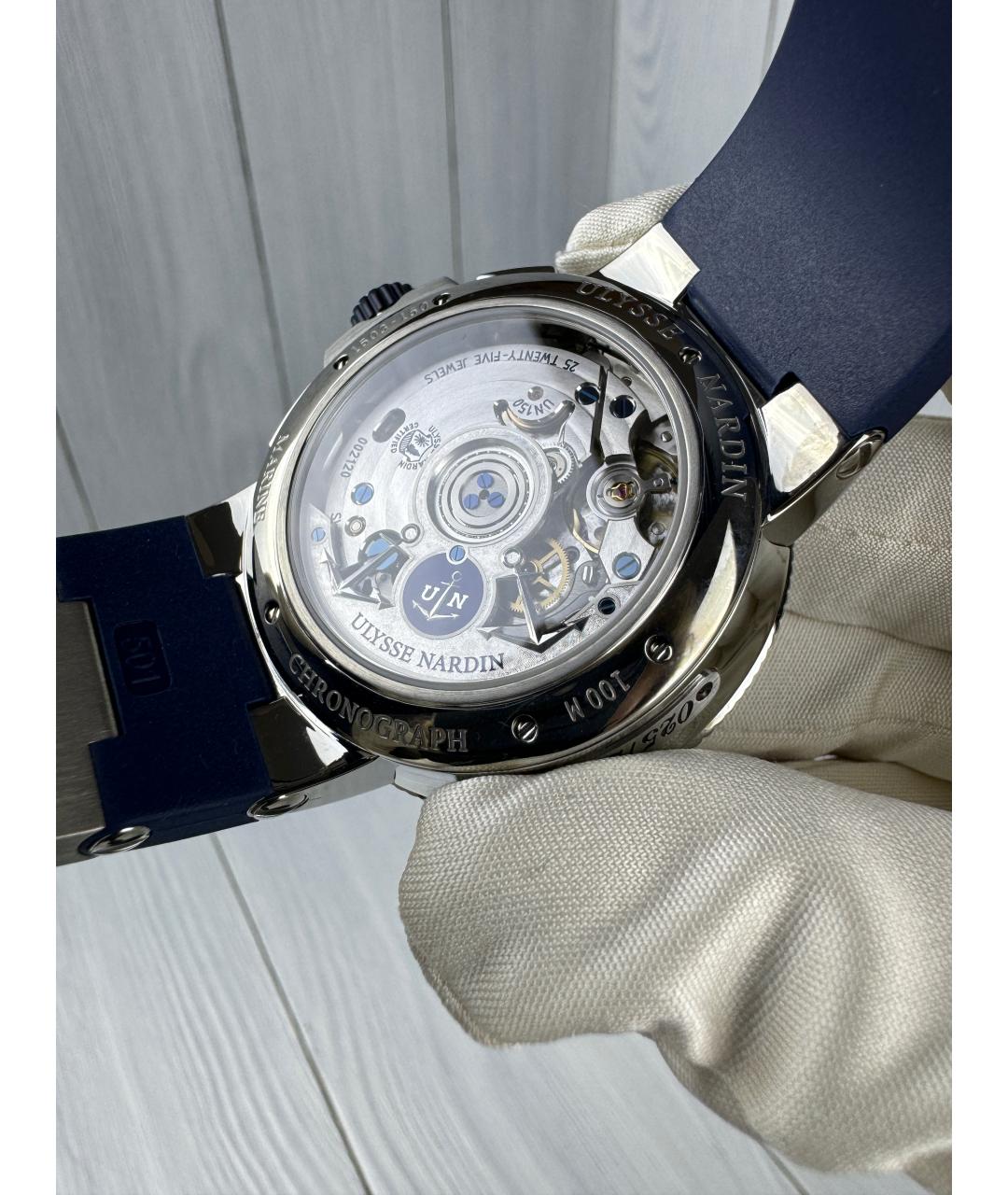 Ulysse Nardin Темно-синие часы, фото 6