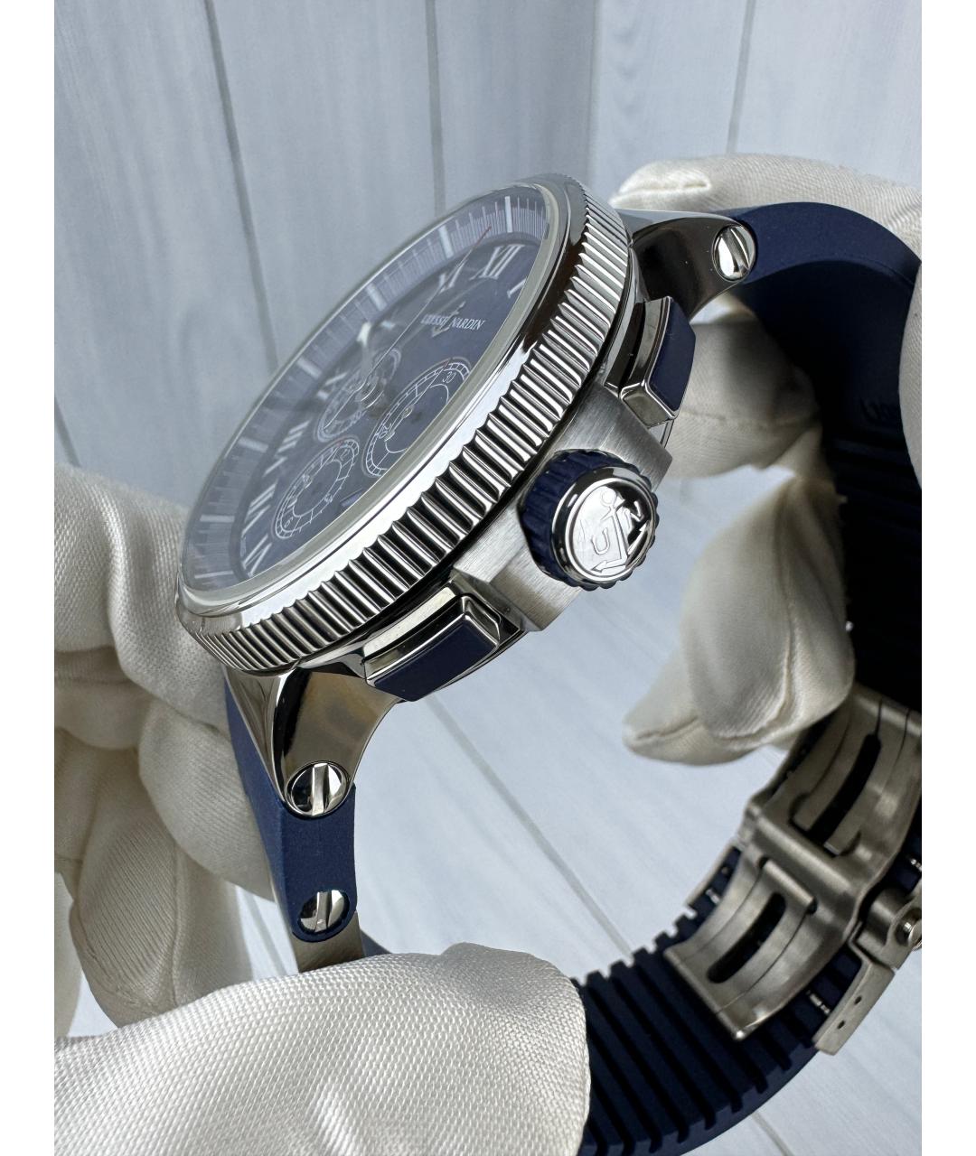 Ulysse Nardin Темно-синие часы, фото 4